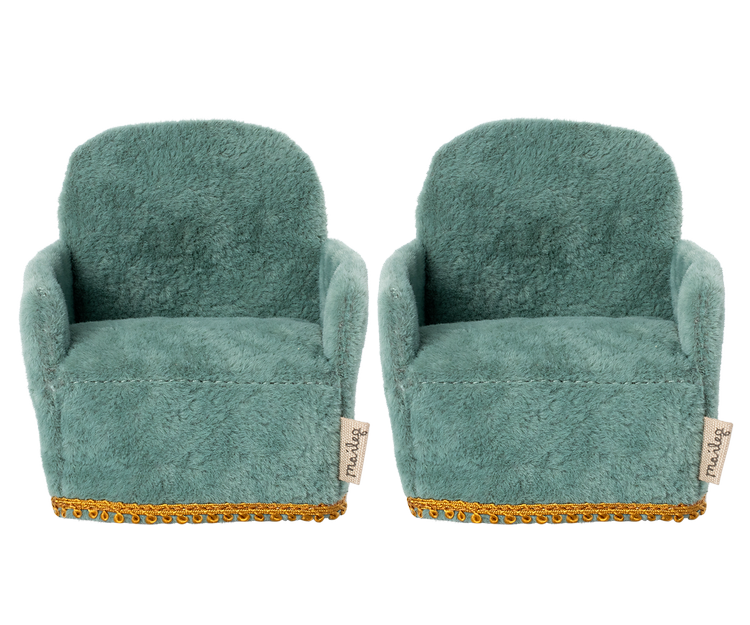 Coppia poltrone azzurre