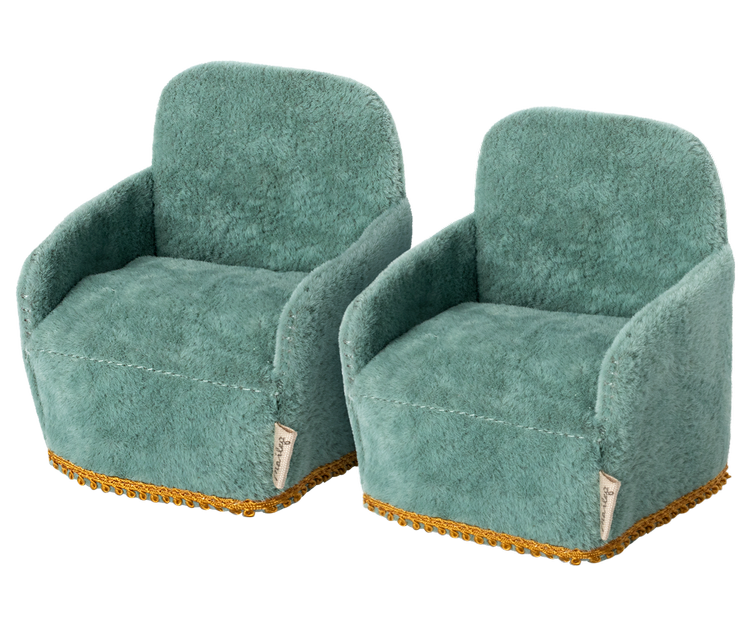 Coppia poltrone azzurre