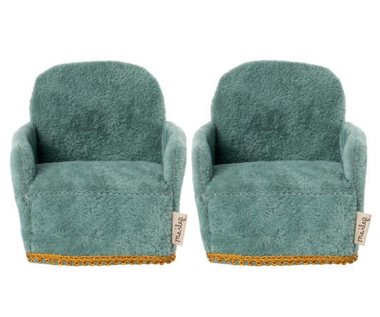 Coppia poltrone azzurre
